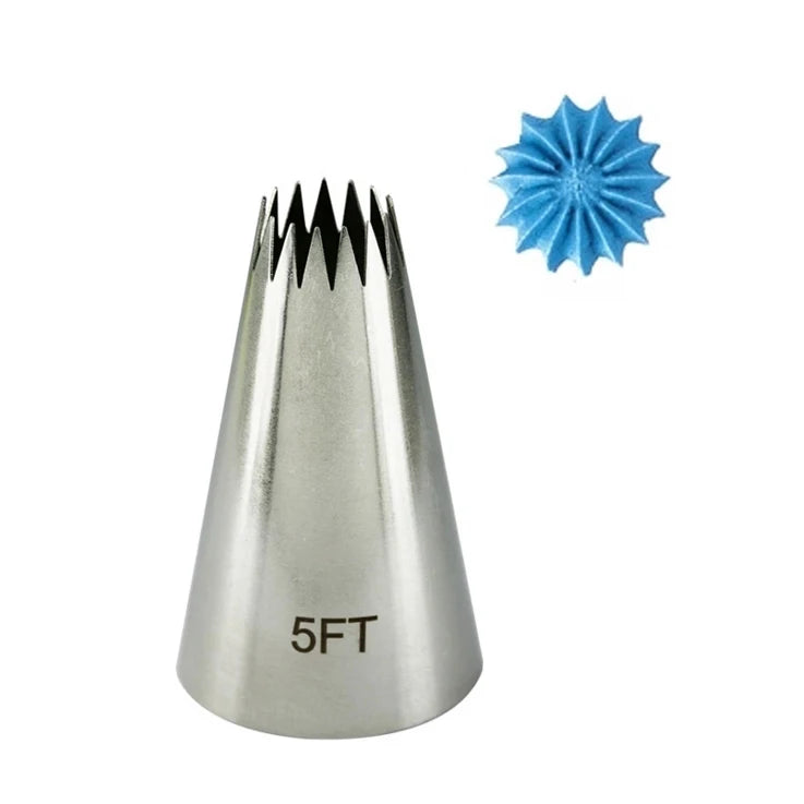 5FT/6FT/ 7FT/ 8FT/ 9FT Stainless Steel Cream Cupcake Pastry Nozzles Cake Decorating Icing Piping Tips Baking Tools