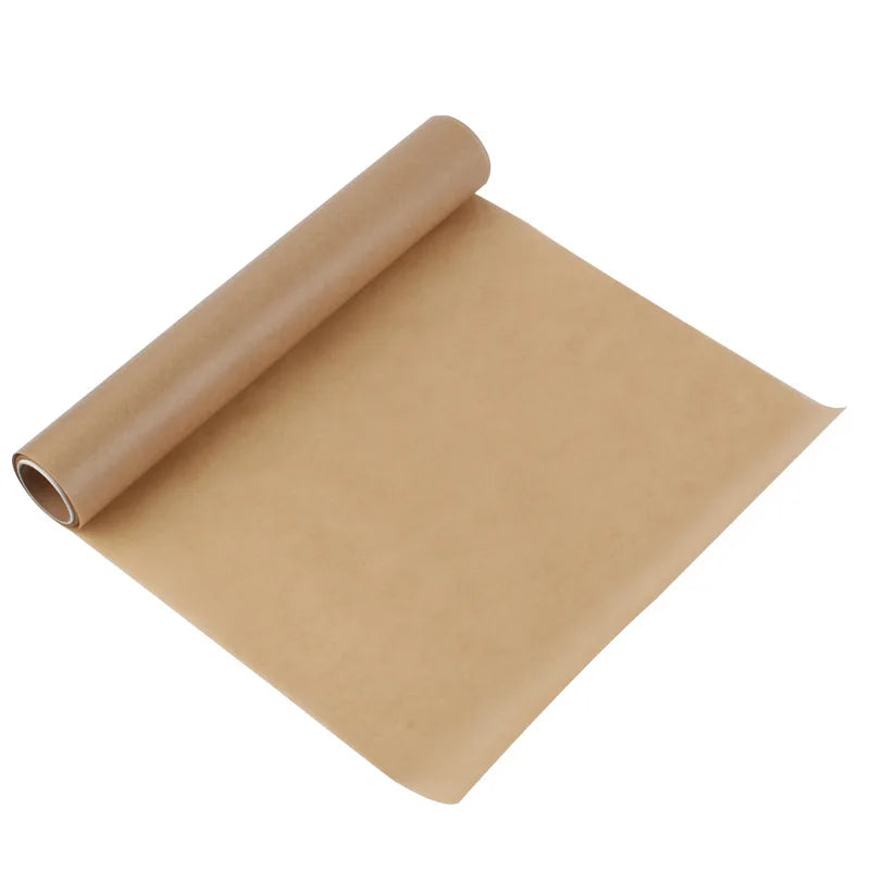 Non-stick Parchment Paper Baking Parchment Roll Unbleached Baking Pan Liner Bread Sandwich Burger Fries Wrappers 30cm x 5m/10m