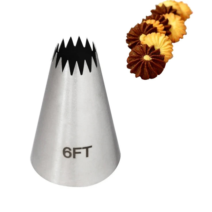 5FT/6FT/ 7FT/ 8FT/ 9FT Stainless Steel Cream Cupcake Pastry Nozzles Cake Decorating Icing Piping Tips Baking Tools