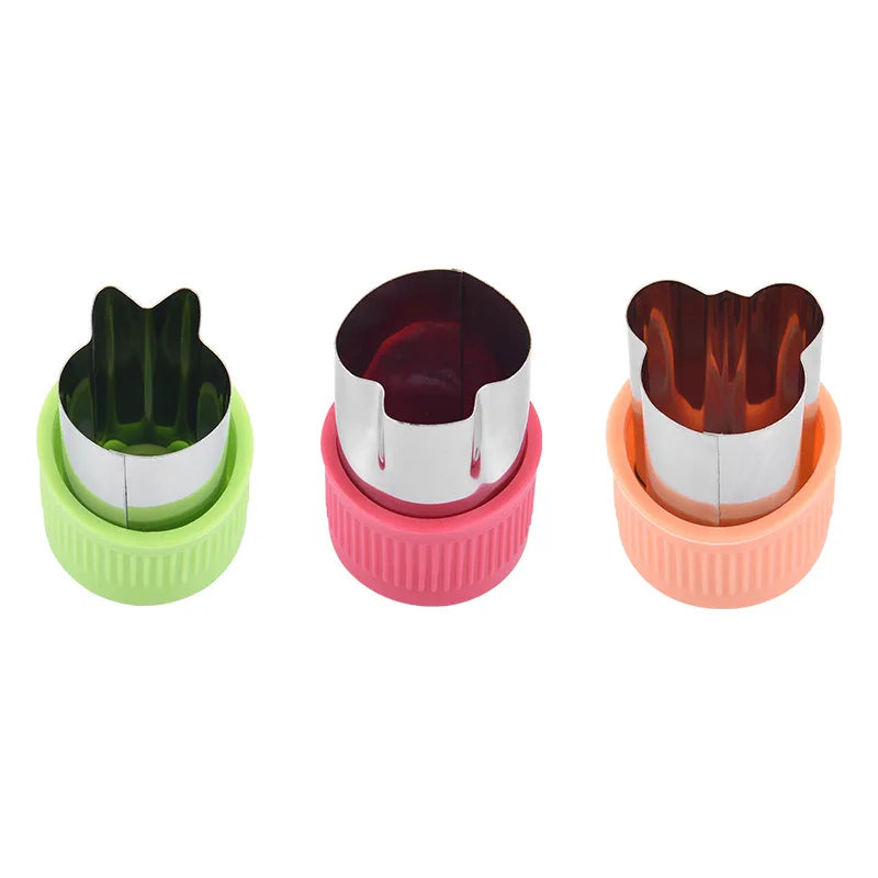 3/9pcs Fruit Cutters for Children Kids Food Cookie Sandwich Mold Maker with Shapes Vegetable Bread Mould Set Kitchen Bento Tools