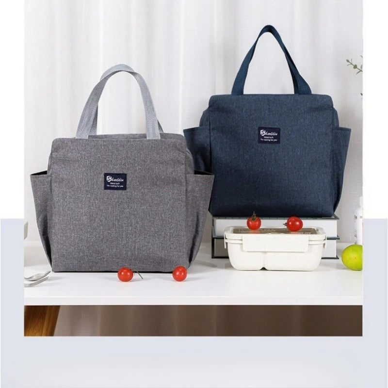 Portable Thermal Lunch Tote Bag Reusable Insulated Cooler Bag for Kids Adults Waterproof Lunch Box Container Work School Travel