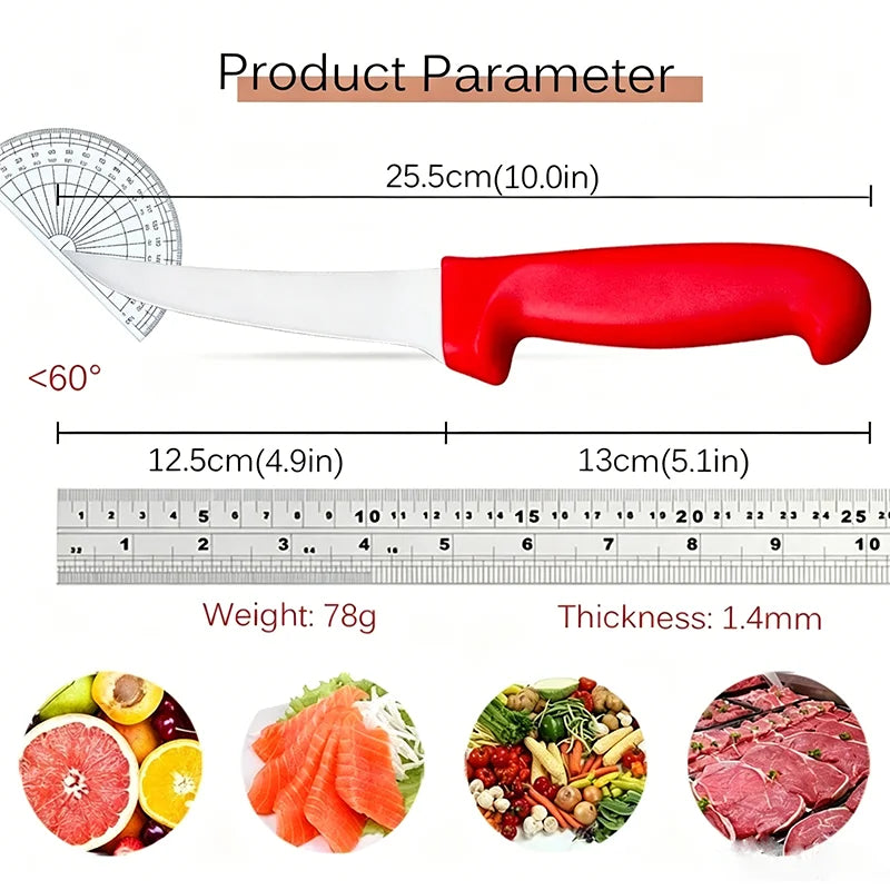 1pcs Stainless Steel Multi-Purpose Kitchen Knife for Meat Skinning Boning Slicing Fish Fruit Carving Professional Tool