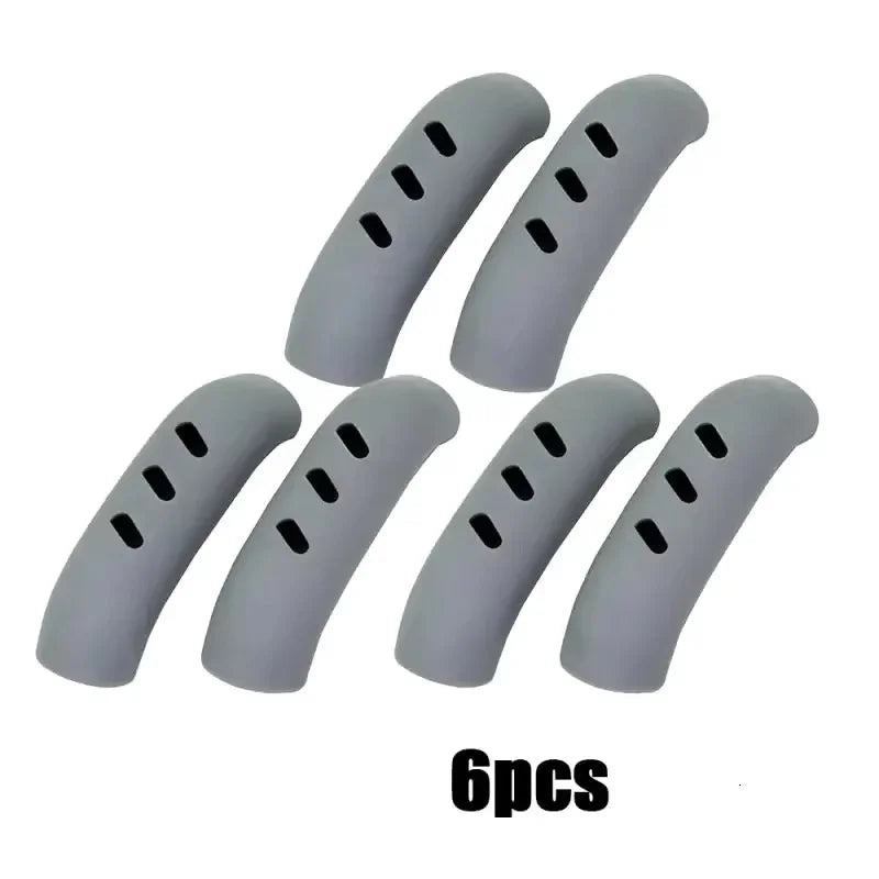 2/8Pcs Silicone Pan Handle Cover Heat Insulation Covers Pot Ear Clip Non-slip Steamer Casserole Pan Handle Holder Kitchen Tools