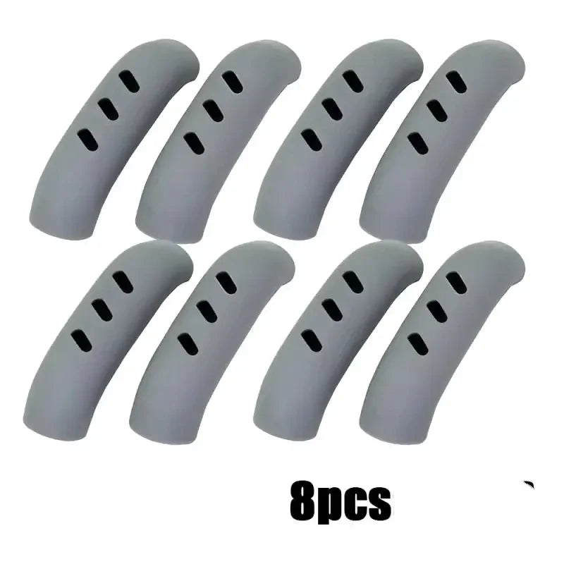 2/8Pcs Silicone Pan Handle Cover Heat Insulation Covers Pot Ear Clip Non-slip Steamer Casserole Pan Handle Holder Kitchen Tools