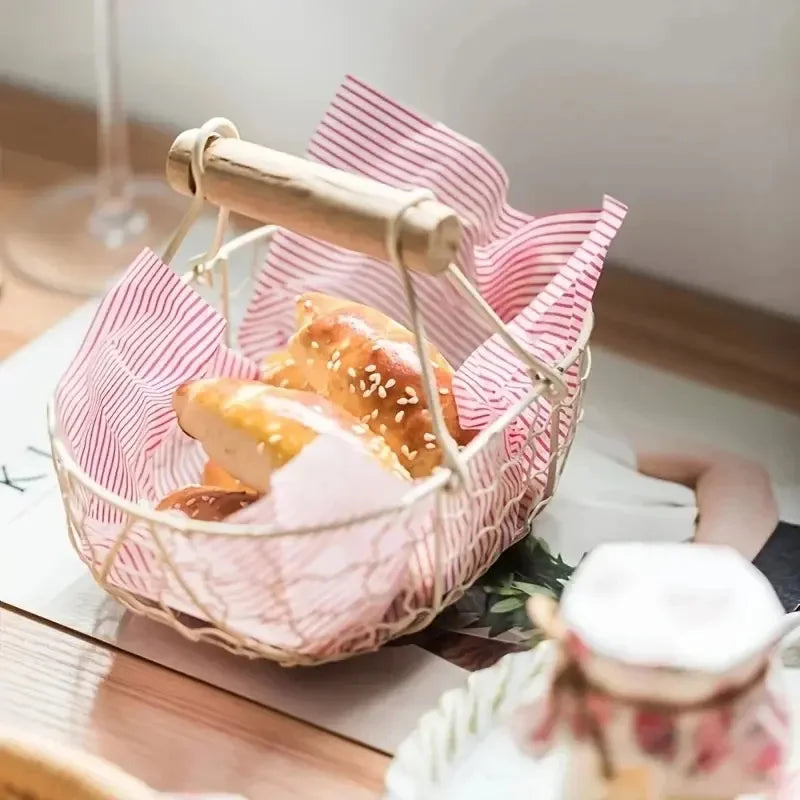 50pcs Food Wrapping Paper Food Grade Oil Wax Paper Oil-free Air Fryer Baking Wax Paper Packaging Burger Oil Paper Baking Tool