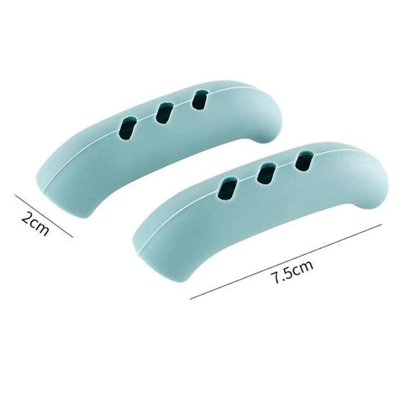 Silicone Pot Handle Cover Heat Insulation Covers Pot Clip Anti Slip Steamer Casserole Pan Handle Holder Kitchen Tool 12/6/4/2Pcs