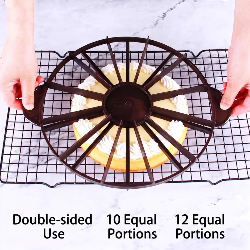 1Pcs Slices Cake Equal Portion Cutter Round Bread Cake Mousse Divider Slice Marker Baking For Household Kitchen Utensils Tools