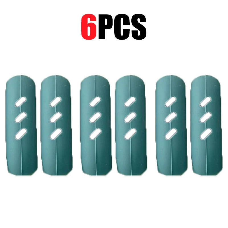 Silicone Pot Handle Cover Heat Insulation Covers Pot Clip Anti Slip Steamer Casserole Pan Handle Holder Kitchen Tool 12/6/4/2Pcs