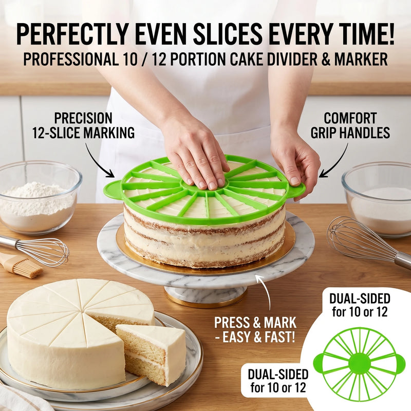 1Pcs Slices Cake Equal Portion Cutter Round Bread Cake Mousse Divider Slice Marker Baking For Household Kitchen Utensils Tools