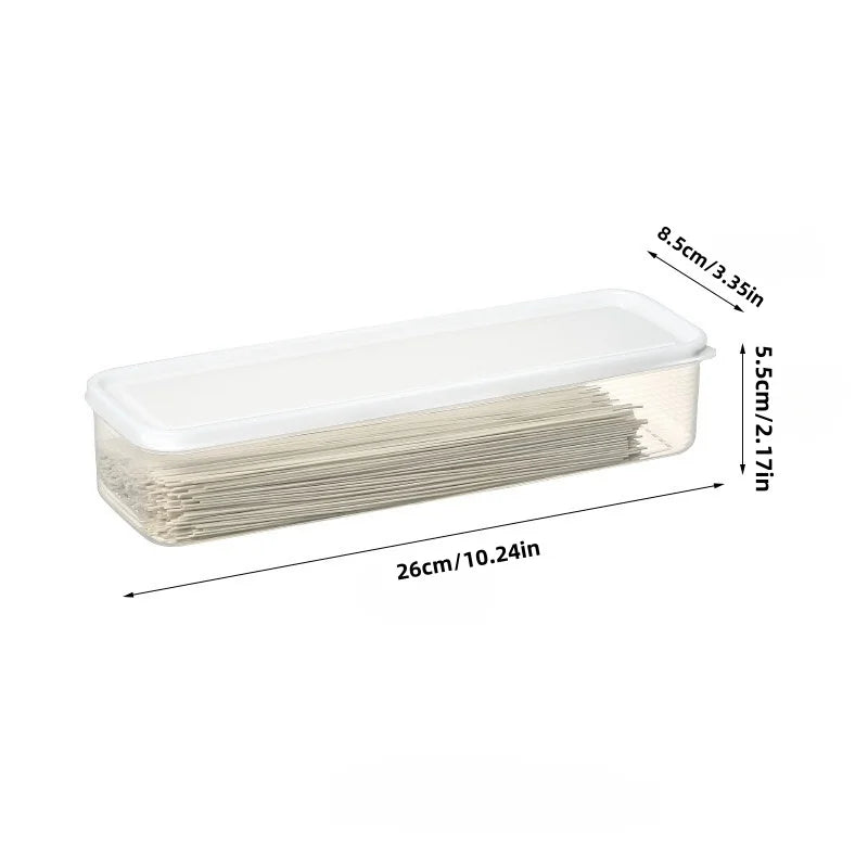 Rectangular noodle storage box food-grade kitchen grain noodles plastic sealed refrigerator crisper transparent box