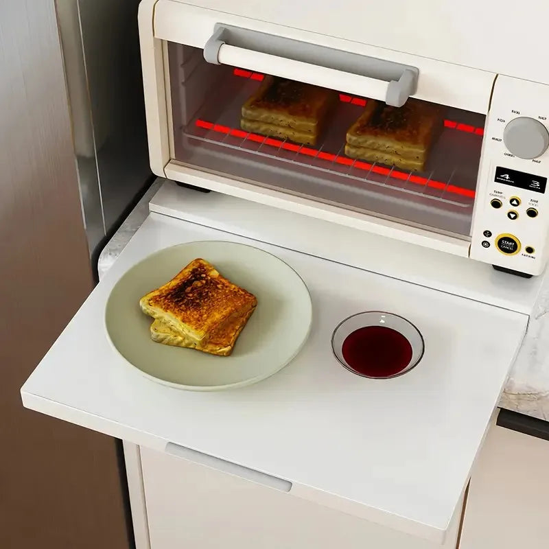 Pull-Out Kitchen Storage Rack Drawer Microwave Racks , Modern Design Organizer for Oven, Microwave, Coffee Maker Organiation