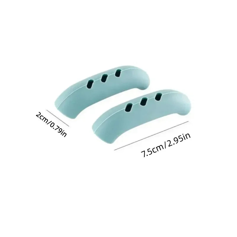 2/8Pcs Silicone Pan Handle Cover Heat Insulation Covers Pot Ear Clip Non-slip Steamer Casserole Pan Handle Holder Kitchen Tools