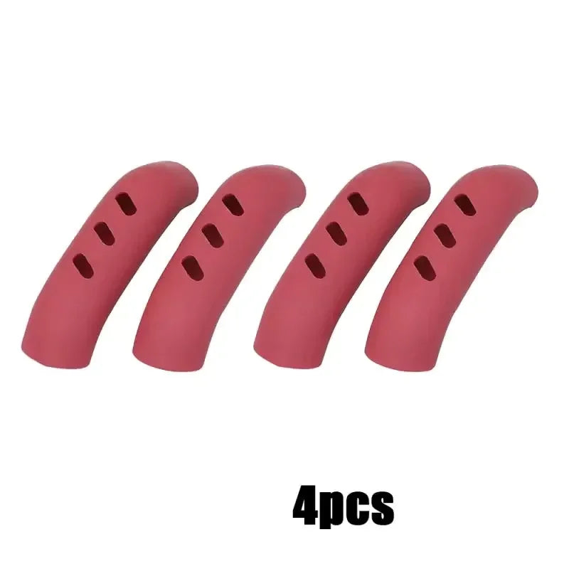 2/8Pcs Silicone Pan Handle Cover Heat Insulation Covers Pot Ear Clip Non-slip Steamer Casserole Pan Handle Holder Kitchen Tools