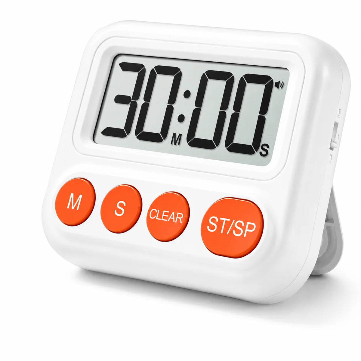 New Digital Timer Adjustable Volume LCD Display Countdown/Count up Magnetic Kitchen Timer for Cooking Learning and Yoga