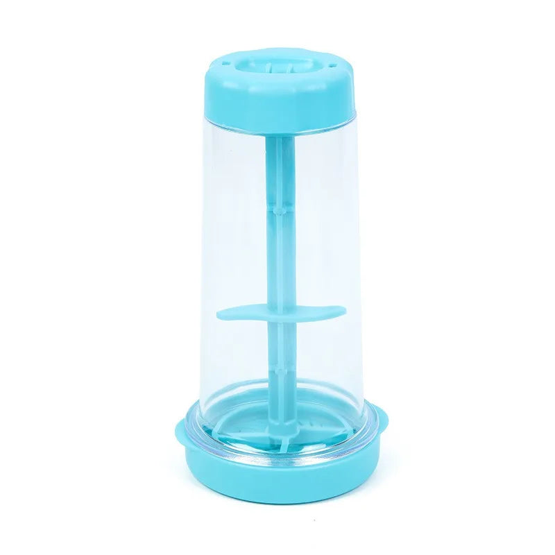 Rotating Flour Sieve with Lid Hand-held Flour Strainer Semi-Automatic Sifter Mixer Sieve Cup Kitchen Gadget Baking Pastry Tools