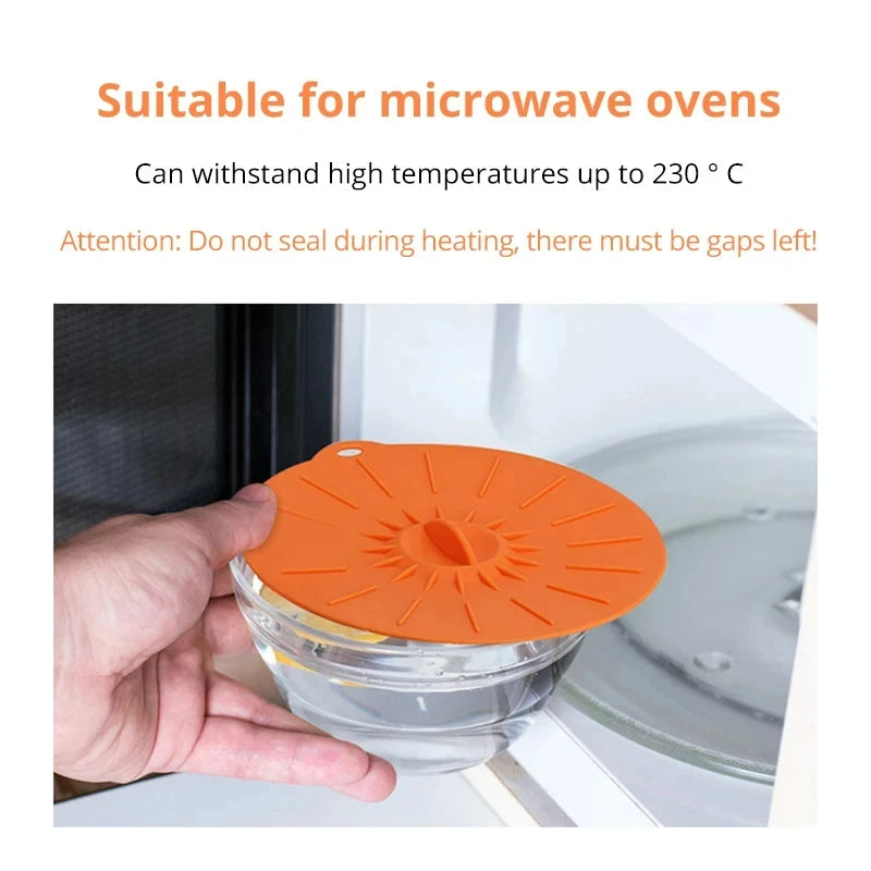 5pcs Environment-friendly Preservation Cover Food Ftorage Can Be Used For Refrigerators Microwave Ovens Spill Proof