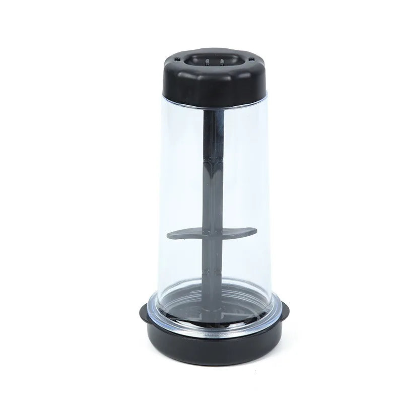 Rotating Flour Sieve with Lid Hand-held Flour Strainer Semi-Automatic Sifter Mixer Sieve Cup Kitchen Gadget Baking Pastry Tools