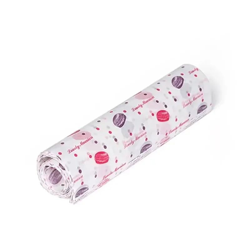 50pcs Food Wrapping Paper Food Grade Oil Wax Paper Oil-free Air Fryer Baking Wax Paper Packaging Burger Oil Paper Baking Tool