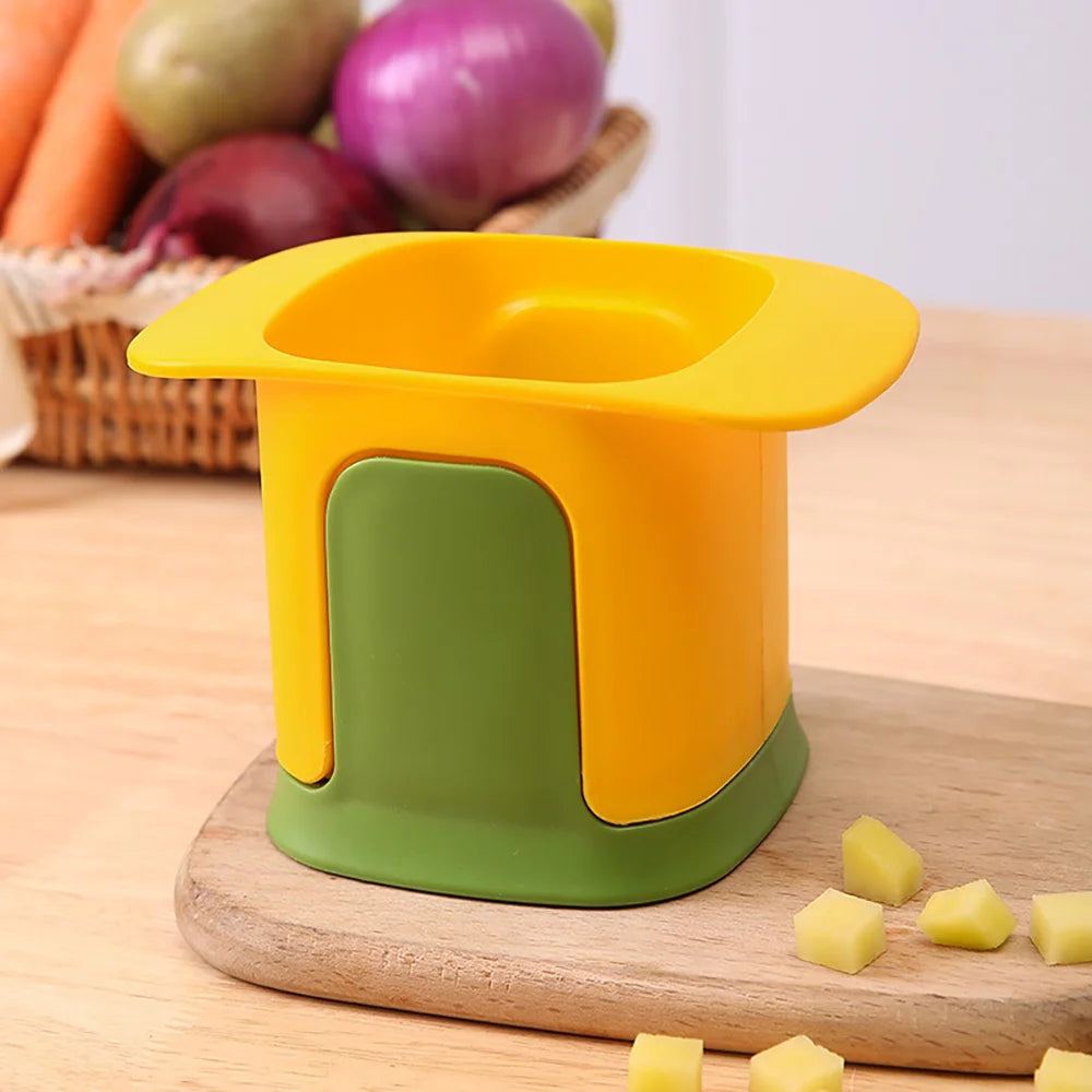 Vegetable Dicer Hand Press Food Chopper Portable Slicer Cucumber Cutter for Outdoor Camping Kitchen