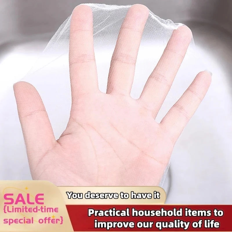 100pcs Disposable Kitchen Sink Filters 100Pack Fabric Kitchen Sink Strainers - Disposable Food Waste Catcher Bags, Easy Drain