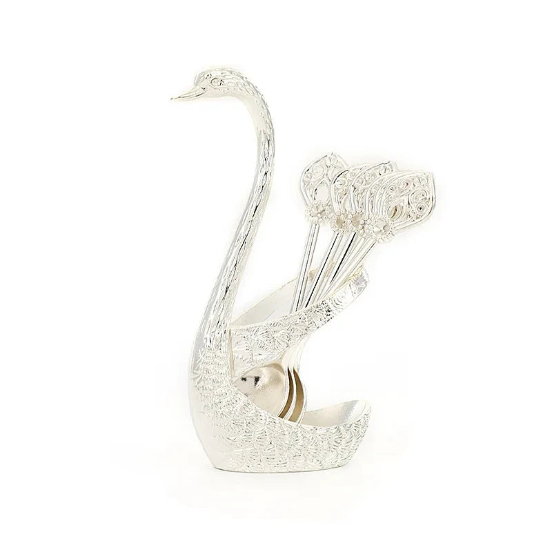 Decorative Swan Cutlery Set, Food Grade Stainless Steel Utensils for Household, Restaurant, Festival & Business Giveaways