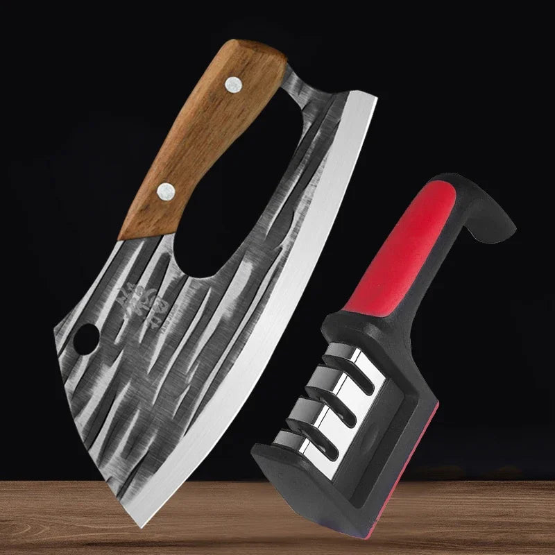 New Effort Saving Kitchen Chef Knife Boning Knife Stainless Steel Handmade Forged Knife Household Vegetable Knife Chopper Knife