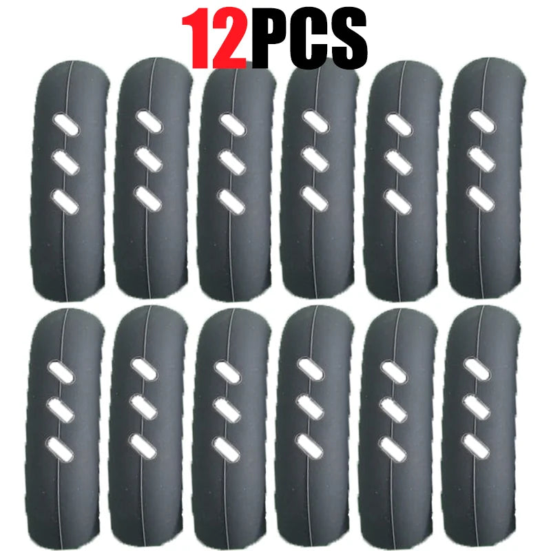 Silicone Pot Handle Cover Heat Insulation Covers Pot Clip Anti Slip Steamer Casserole Pan Handle Holder Kitchen Tool 12/6/4/2Pcs