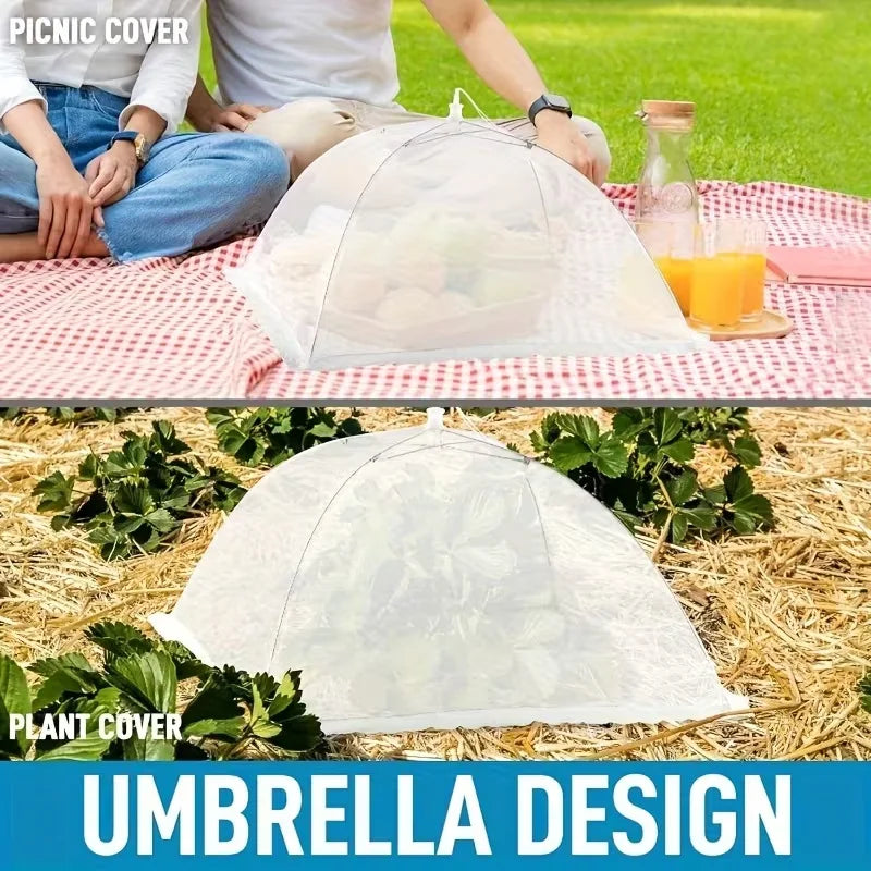 2Pcs/Foldable Dining Table Cover, Food Protection Cover, Household Dust-Proof and Mosquito-Proof Gadget
