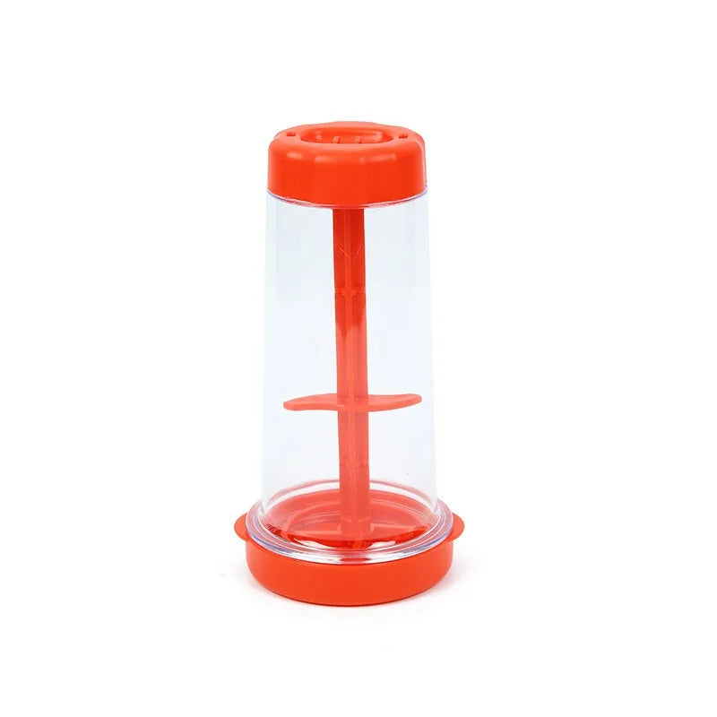 Rotating Flour Sieve with Lid Hand-held Flour Strainer Semi-Automatic Sifter Mixer Sieve Cup Kitchen Gadget Baking Pastry Tools
